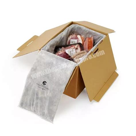 packaging for shipping frozen meat.